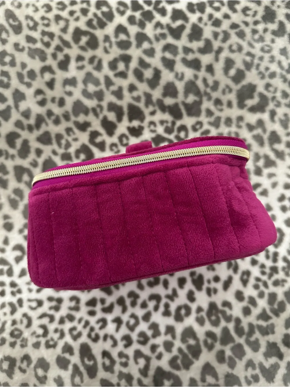 MyTagalongs Scarlett Velour Trunk Case in Dark Pink One Size